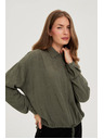 Moodo Maslinasta viskozna košulja Moodo