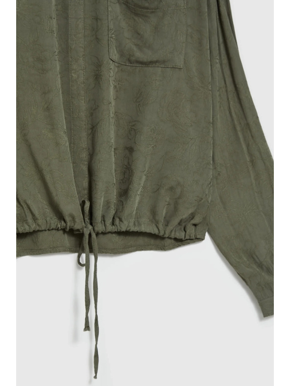 Moodo Maslinasta viskozna košulja Moodo