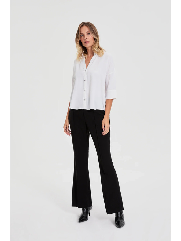 Moodo Bijela košulja s kratkim rukavima Moodo