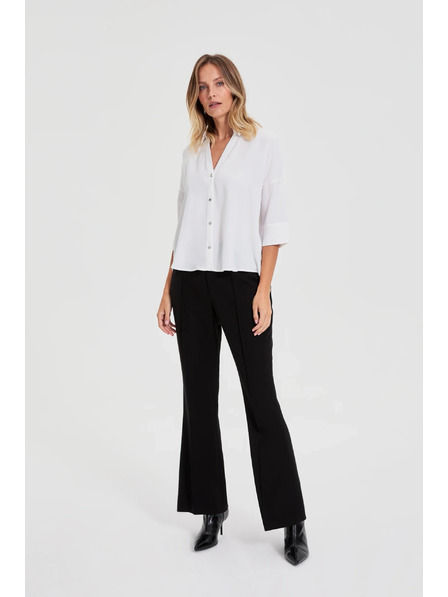 Moodo Bijela košulja s kratkim rukavima Moodo