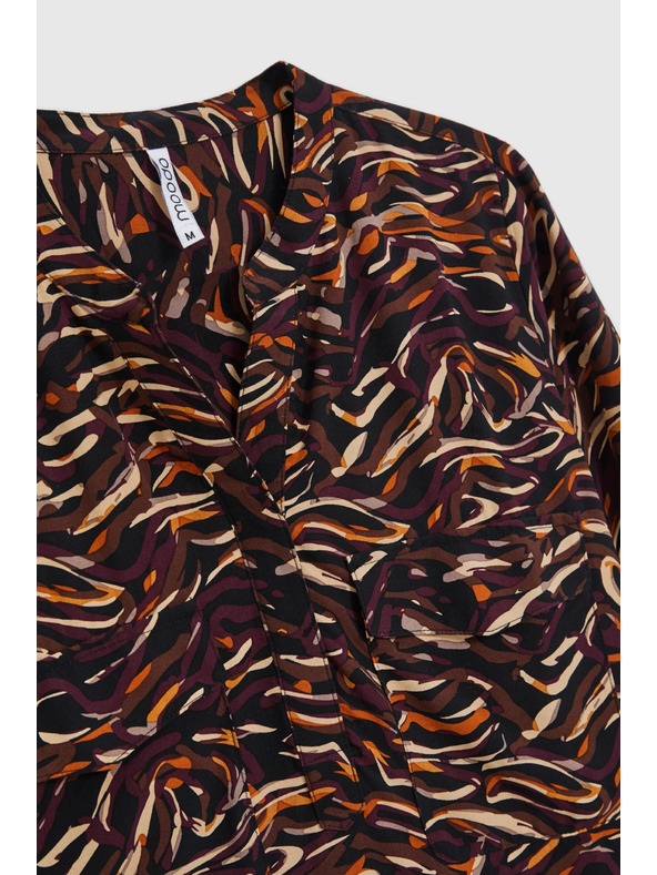 Moodo Smeđa viskozna košulja Moodo