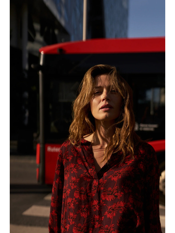 Moodo Bordo cvjetna košulja Moodo