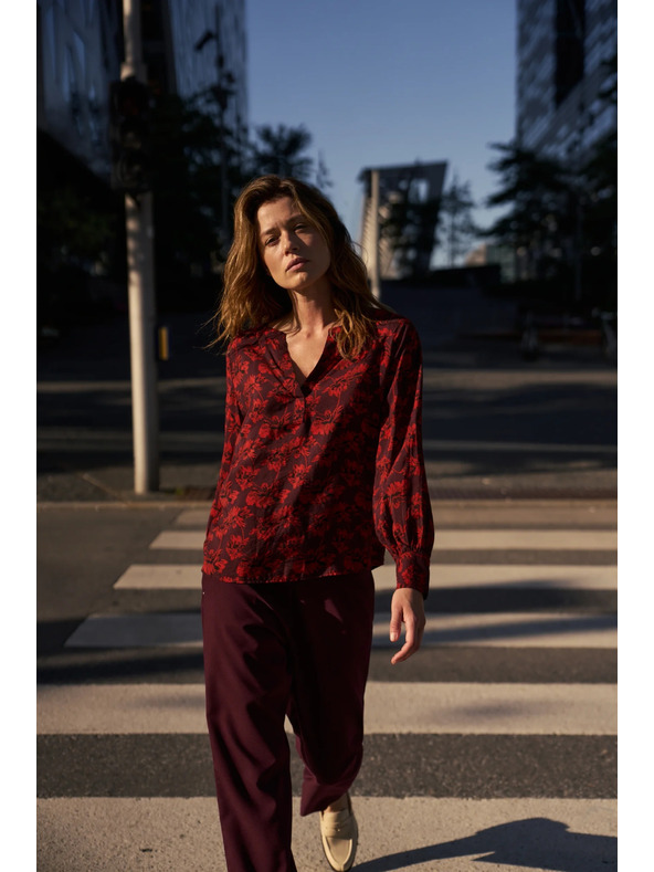 Moodo Bordo cvjetna košulja Moodo