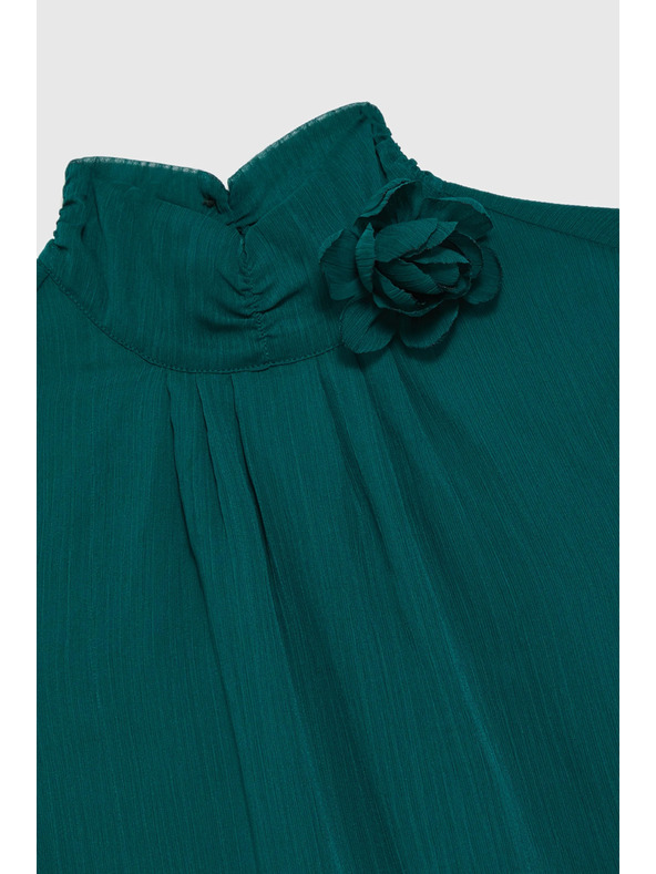 Moodo Zelena košulja s cvjetom Moodo