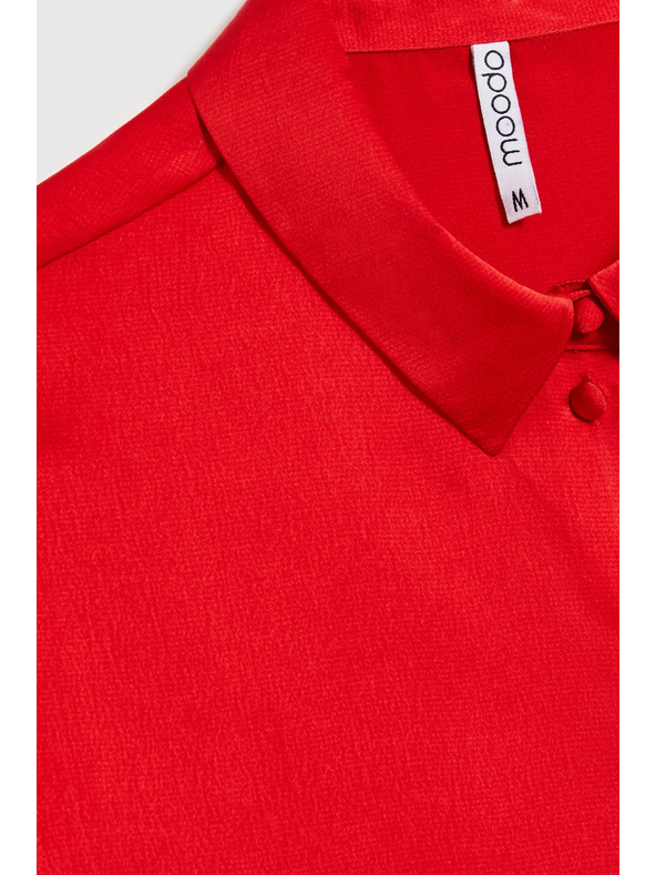 Moodo Glatka crvena košulja Moodo