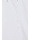 Moodo Bijela košulja s naboranim rukavima Moodo