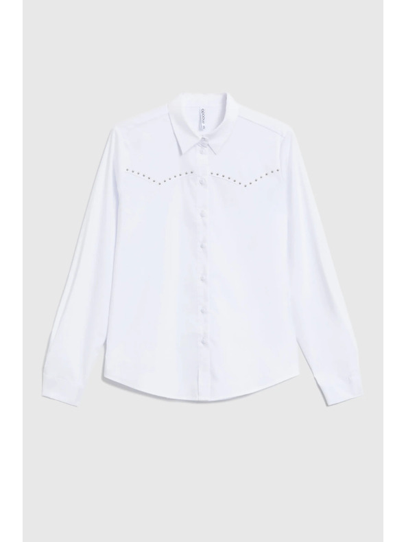 Moodo Glatka košulja bijela Moodo