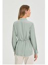 Moodo Maslinasta košulja Moodo sa vezivanjem