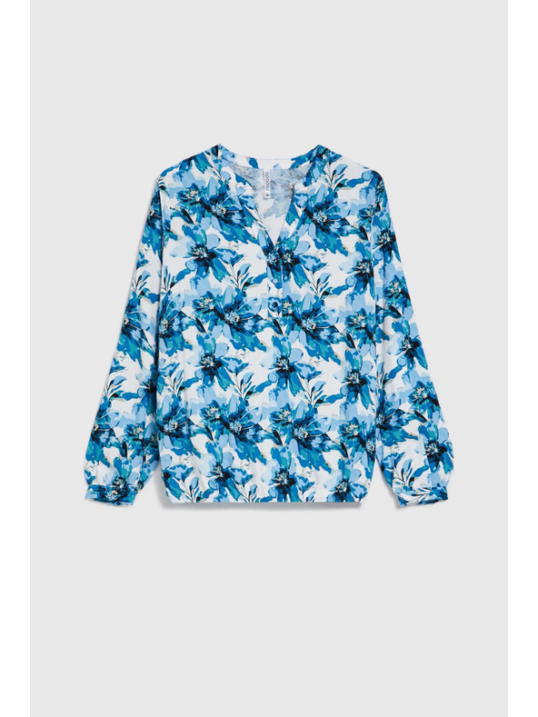 Moodo Uzorkovana košulja plava Moodo