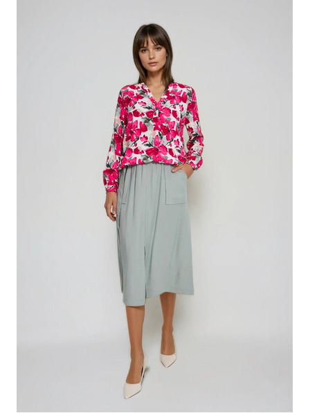 Moodo Uzorkovana košulja fuksija Moodo