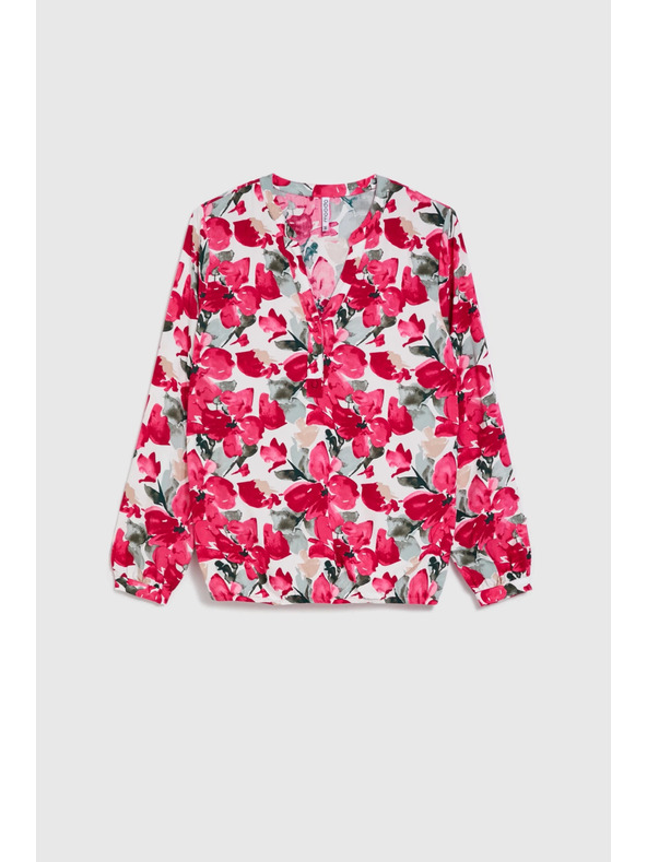 Moodo Uzorkovana košulja fuksija Moodo