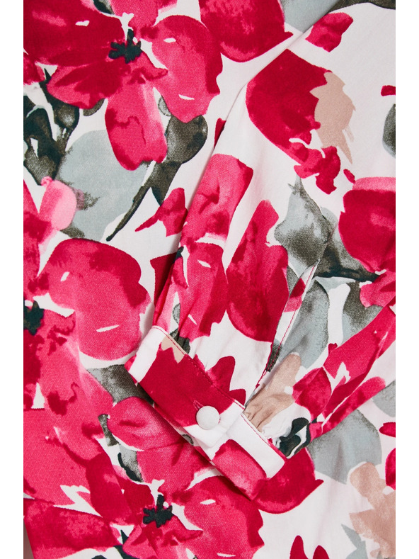 Moodo Uzorkovana košulja fuksija Moodo