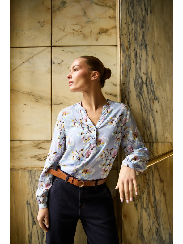 Moodo Svijetloplava viskozna košulja Moodo