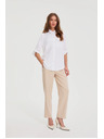 Moodo Bijela bluza s podvrnutim rukavima Moodo