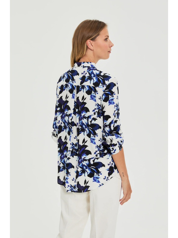 Moodo Bijela cvjetna košulja Moodo