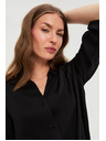 Moodo Crna viskozna košulja Moodo