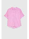 Moodo Ružičasta prugasta košulja Moodo
