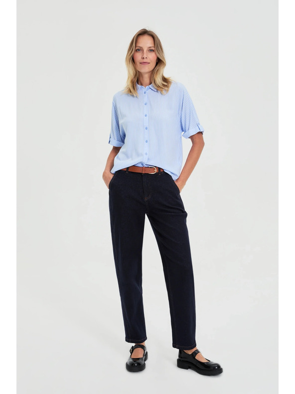 Moodo Svjetloplava prugasta košulja Moodo