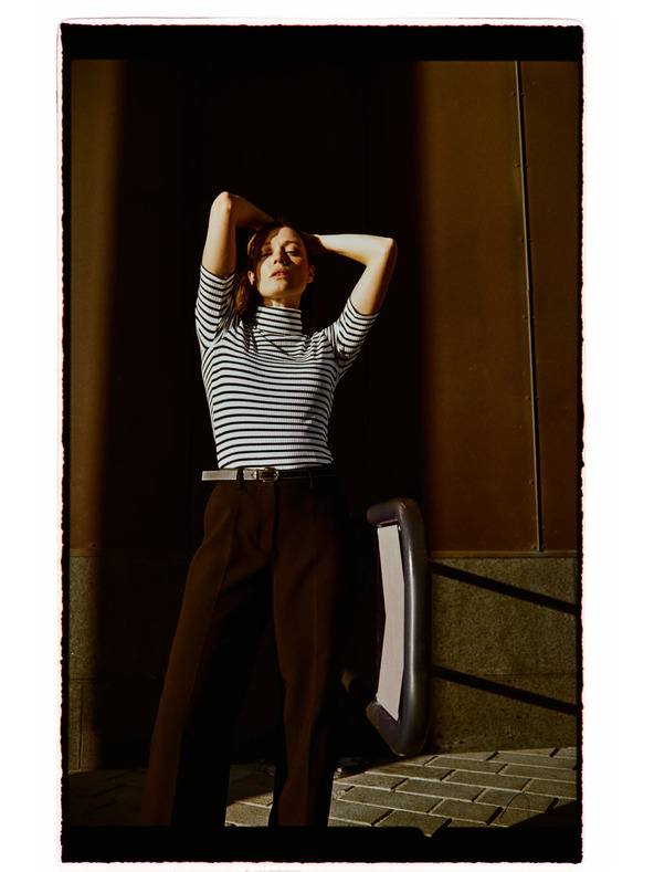 Moodo Majica s ovratnikom u prugama Moodo