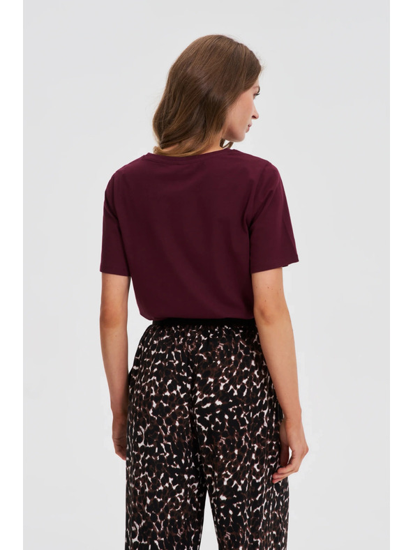 Moodo Glatka bordo majica Moodo