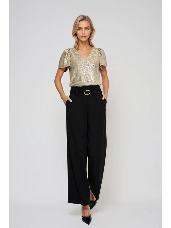 Moodo Bluza napuhanih rukava zlatna Moodo