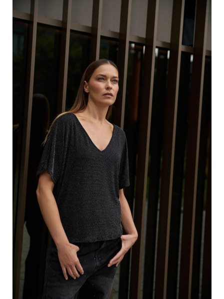 Moodo Bluza za nošenje na dva načina crna Moodo