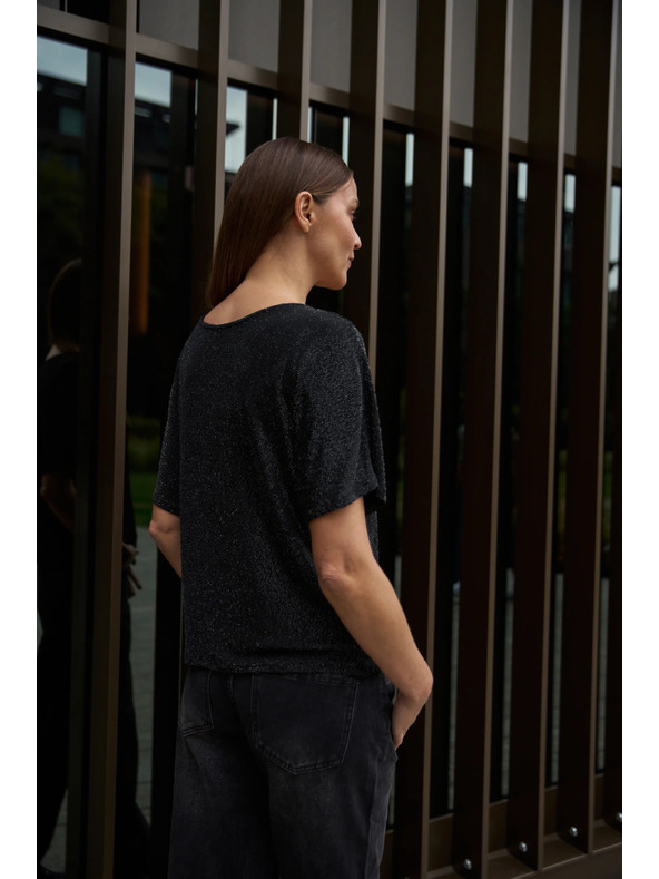 Moodo Bluza za nošenje na dva načina crna Moodo