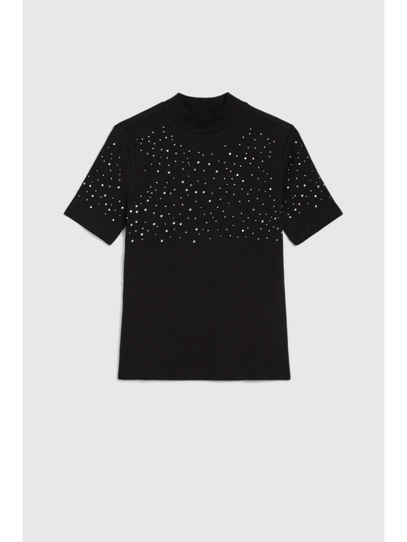 Moodo Crna majica kratkih rukava Moodo