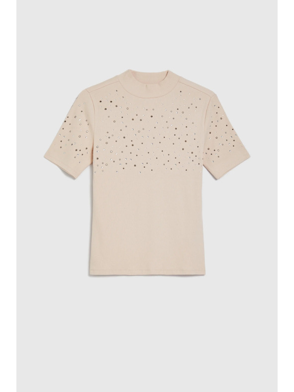 Moodo Bež bluza s džepovima Moodo