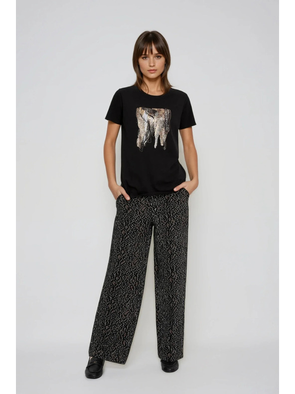 Moodo Bluza s printom crna Moodo