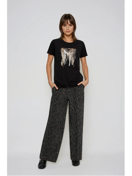 Moodo Bluza s printom crna Moodo