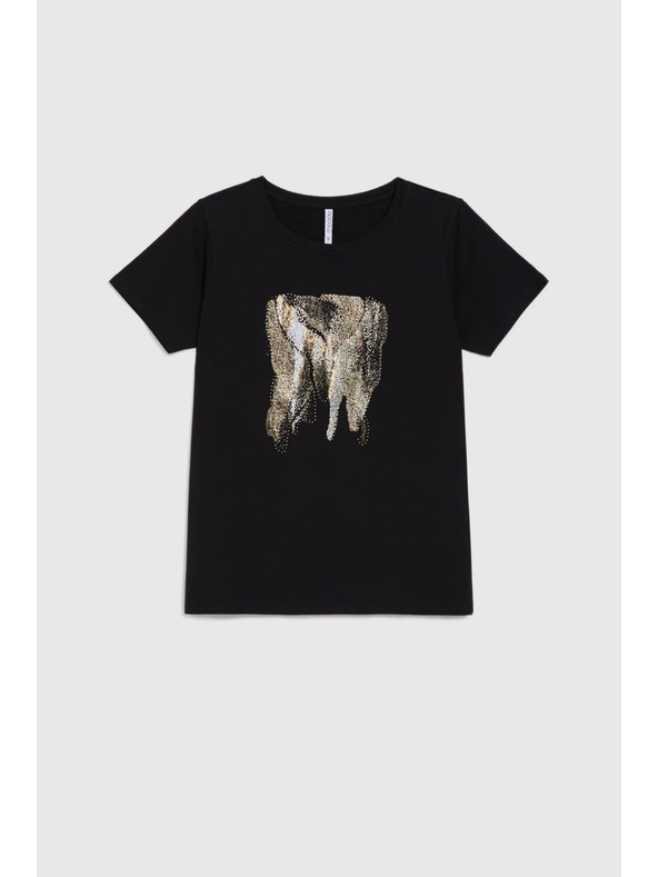 Moodo Bluza s printom crna Moodo