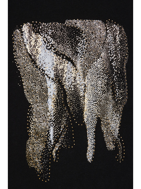 Moodo Bluza s printom crna Moodo