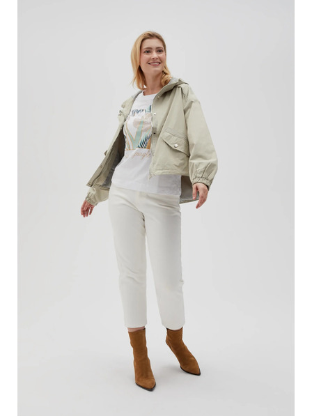 Moodo Kratka jakna s kapuljačom maslinasta Moodo