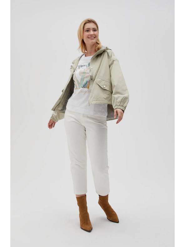 Moodo Kratka jakna s kapuljačom maslinasta Moodo