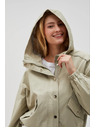 Moodo Kratka jakna s kapuljačom maslinasta Moodo
