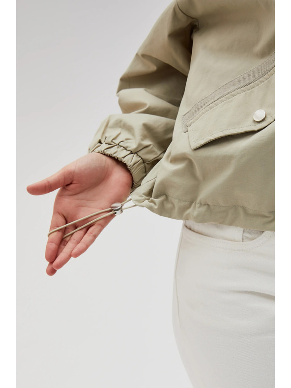 Moodo Kratka jakna s kapuljačom maslinasta Moodo