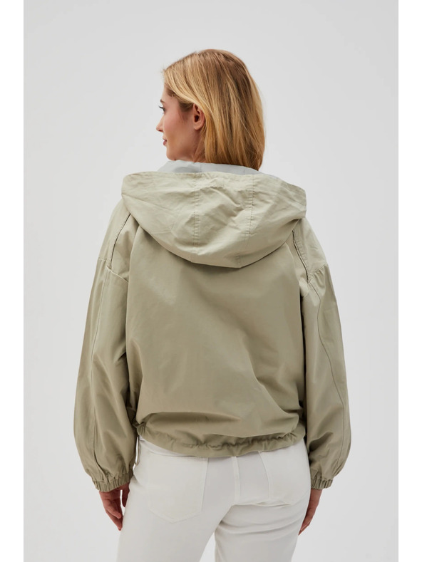 Moodo Kratka jakna s kapuljačom maslinasta Moodo