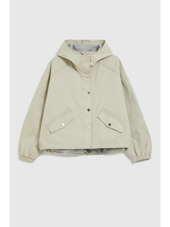 Moodo Kratka jakna s kapuljačom maslinasta Moodo