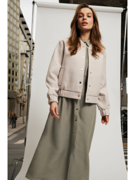 Moodo Bež ženska bomber jakna Moodo