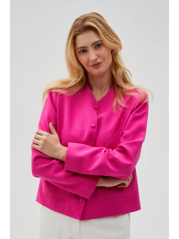 Moodo Jakna na gumbe fuksija Moodo