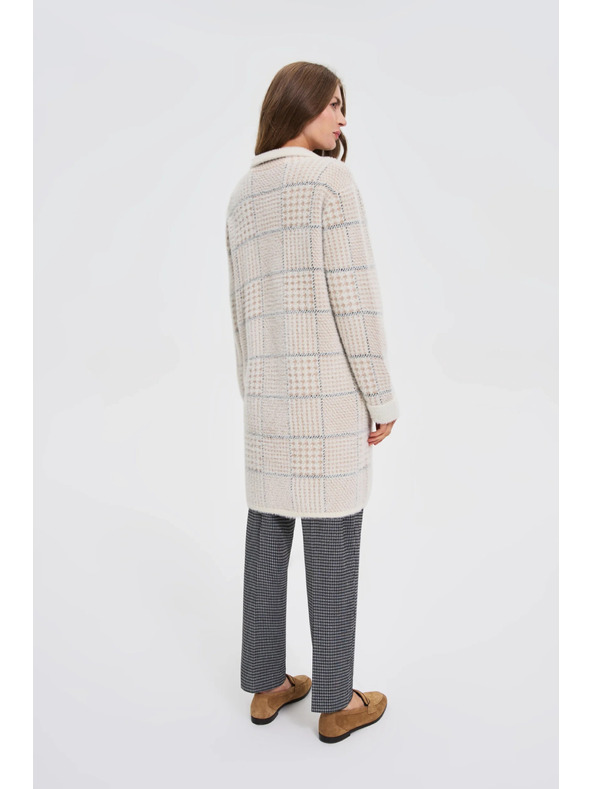 Moodo Kaput kockasti bež Moodo