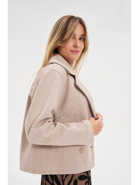 Moodo Kratki bež kaput Moodo