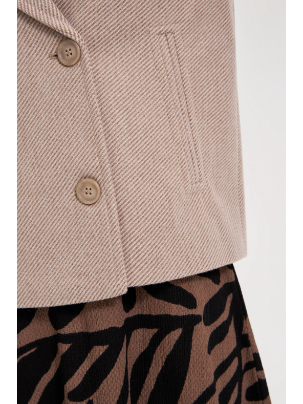 Moodo Kratki bež kaput Moodo