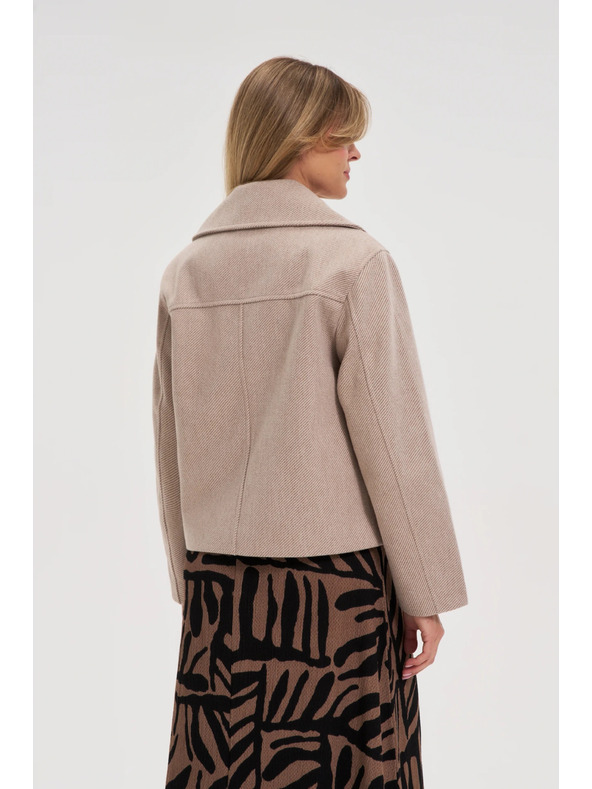 Moodo Kratki bež kaput Moodo