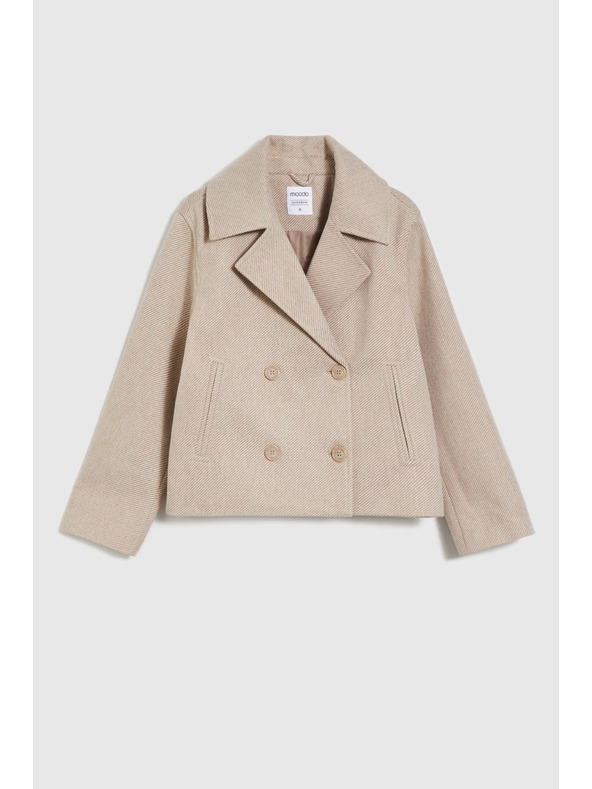 Moodo Kratki bež kaput Moodo