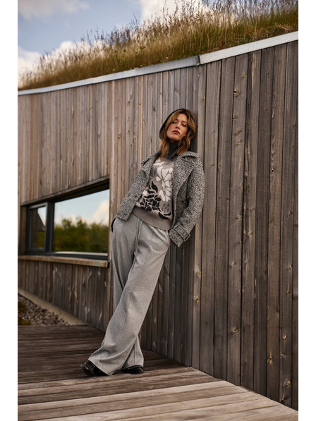 Moodo Kratki crno-bijeli kaput Moodo