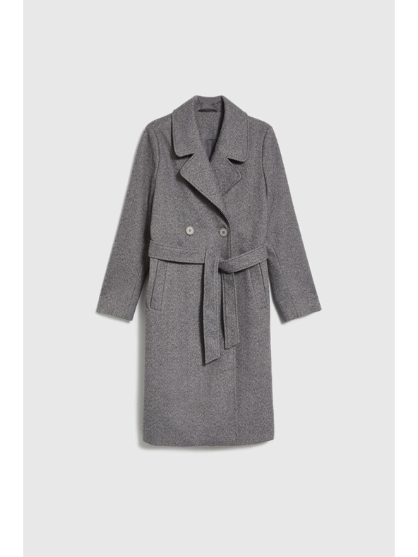 Moodo Kaput s pojasom sivi Moodo