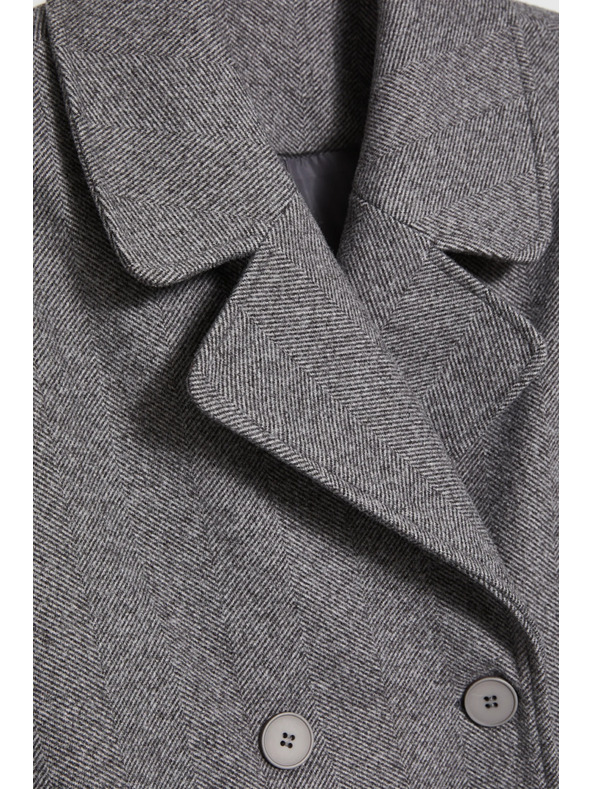 Moodo Kaput s pojasom sivi Moodo