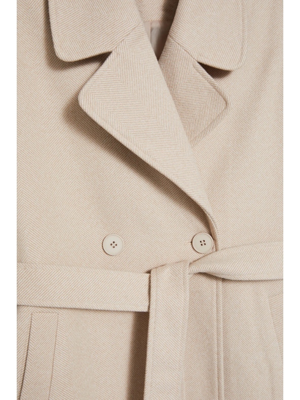 Moodo Kaput s pojasom bež Moodo